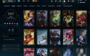 Unranked com TODOS os Champs e 307 Skins ( ADC / SUP )
