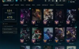 Unranked com TODOS os Champs e 307 Skins ( ADC / SUP )