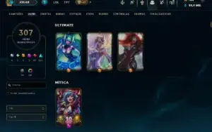 Unranked com TODOS os Champs e 307 Skins ( ADC / SUP )