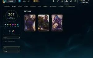 Unranked com TODOS os Champs e 307 Skins ( ADC / SUP )