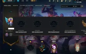 Unranked com TODOS os Champs e 307 Skins ( ADC / SUP )