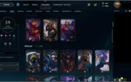 VENDO CONTA DE LOL PLATINA 4 (terminou a season atual )