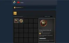 CONTA OLD STEAM 08 ANOS, MEDALHAS 5 E 10 ANOS +4 JOGOS