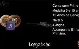CONTA OLD STEAM 08 ANOS, MEDALHAS 5 E 10 ANOS +4 JOGOS