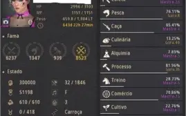 CONTA BLACK DESERT PVP E PVE END GAME 305 AP 375 DP DE KUTUM