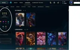 Conta lol ouro 4 272 skins e all champs RARA