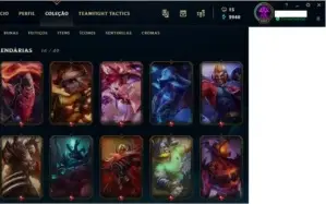Conta lol ouro 4 272 skins e all champs RARA