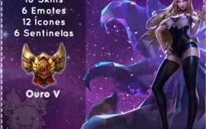 Conta League of Legends OURO V