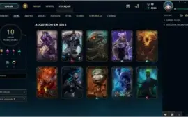 Conta League of Legends OURO V