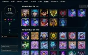 CONTA LOL DIAMANTE IV MUITA SKIN