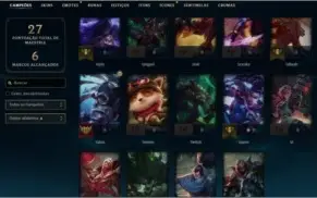 CONTA LOL DIAMANTE IV MUITA SKIN