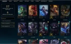 CONTA LOL DIAMANTE IV MUITA SKIN