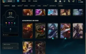 CONTA LOL DIAMANTE IV MUITA SKIN