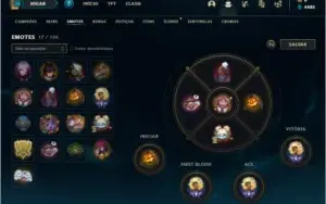 CONTA LOL DIAMANTE IV MUITA SKIN
