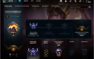 CONTA LOL DIAMANTE IV MUITA SKIN