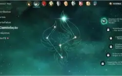 Zhongli, xiao C1 e diluc C2 + duas armas t5