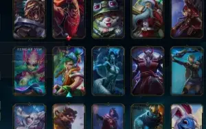 Conta de lol com muitas skins