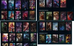 Conta de lol com muitas skins