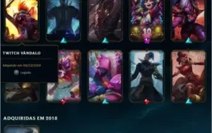 CONTA LOL Diamante 4 18 SKINS 65%WR