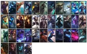 Conta prata 2 com 62 Champs e 38 Skins + 3 Vitoriosas