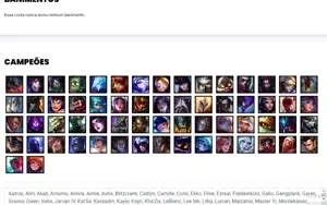 Conta prata 2 com 62 Champs e 38 Skins + 3 Vitoriosas