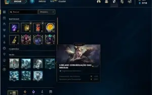 Conta prata 2 com 62 Champs e 38 Skins + 3 Vitoriosas