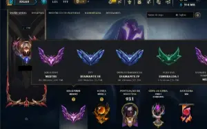 Conta de league of legends mestre