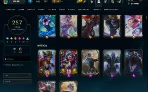Conta de league of legends mestre
