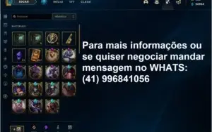 Conta LOL 492 skins 21 gemas gold 4