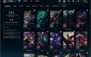 Conta ouro 4 com 52 skins e 115 champs