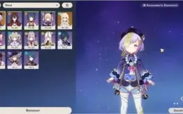 Contas de Genshin: AR33(Qiqi) e AR35(Jean)