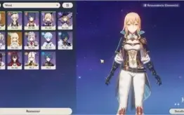 Contas de Genshin: AR33(Qiqi) e AR35(Jean)