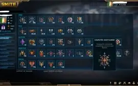 Conta smite lvl 159, todas t5 limitadas, 777 skins
