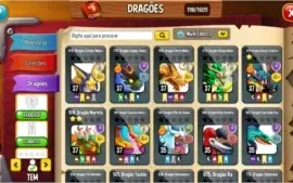 Conta Dragon City Lvl 58, 8 ilhas e 4 Dragões Heróicos