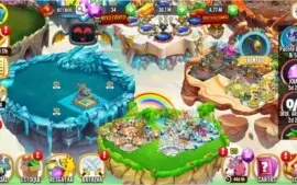 Conta Dragon City Lvl 58, 8 ilhas e 4 Dragões Heróicos