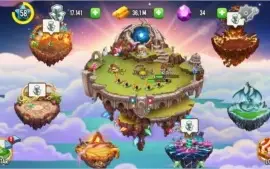 Conta Dragon City Lvl 58, 8 ilhas e 4 Dragões Heróicos