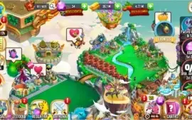Conta Dragon City Lvl 58, 8 ilhas e 4 Dragões Heróicos