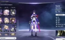 Nível 62. Seele, Kafka, Blade, Jing Yaun, Himeko E2, Clara,
