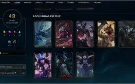 Conta de lol/Nível 142/Ouro lV/CINQUENTA E UMA SKINS
