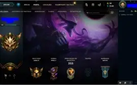 Conta de lol/Nível 142/Ouro lV/CINQUENTA E UMA SKINS