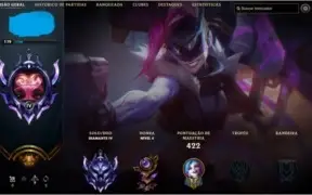 conta league of legends diamante 4, 184 skins