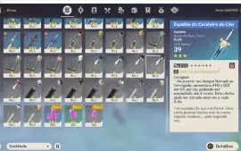 CONTA GENSHIN AR 47 - 10 DROP 5* + INFO NA DESCRIÇÃO