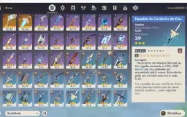 CONTA GENSHIN AR 47 - 10 DROP 5* + INFO NA DESCRIÇÃO