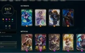 Conta League of Legends com todos os Champs e 200 skins+