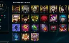 Conta League of Legends com todos os Champs e 200 skins+