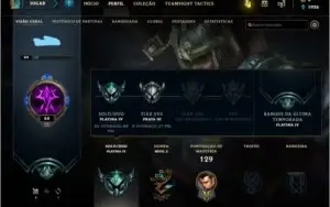 Conta League Of Legends - Smurf platina 2 ultimas seasson