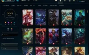 333 Skins, 541 ícones e Todos os Champions