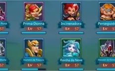 Conta Lords Mobile 16m + pergaminho + 30.000 gemas...