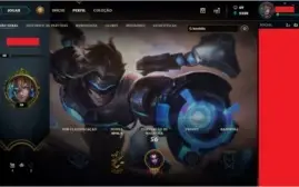 Conta com 566 skins (todas as skins de 2015 pra trás).