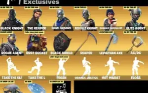 CONTA FORTNITE COM 82 SKINS | CAVALEIRO NEGRO | CEIFADOR 